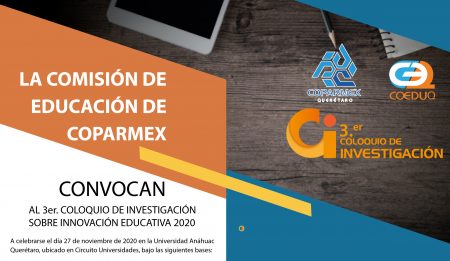 3er. COLOQUIO DE INVESTIGACIÓN SOBRE INNOVACIÓN EDUCATIVA 2020.